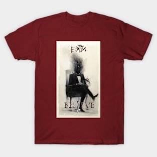 Smoking Man 'Believe' T-Shirt